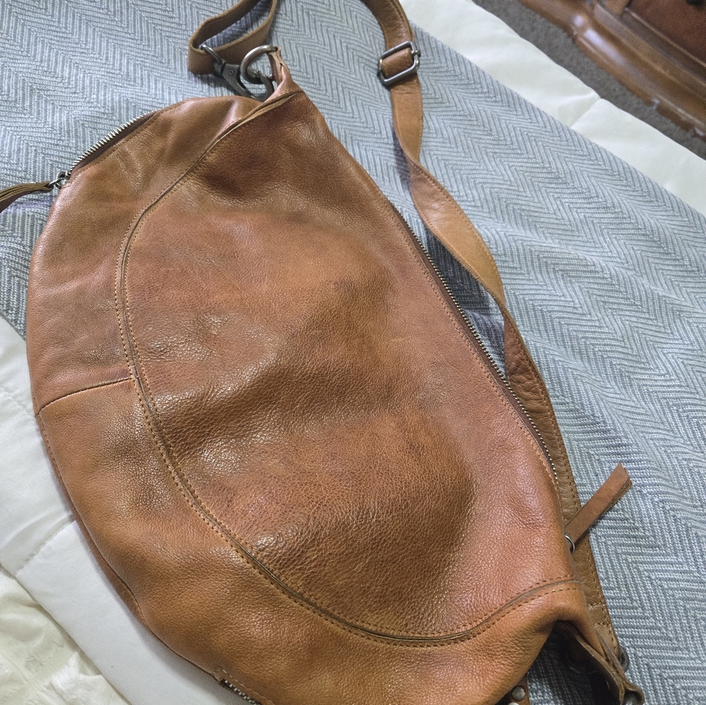 Latico Brown Leather Crossbody Bag - Picture 14 of 15